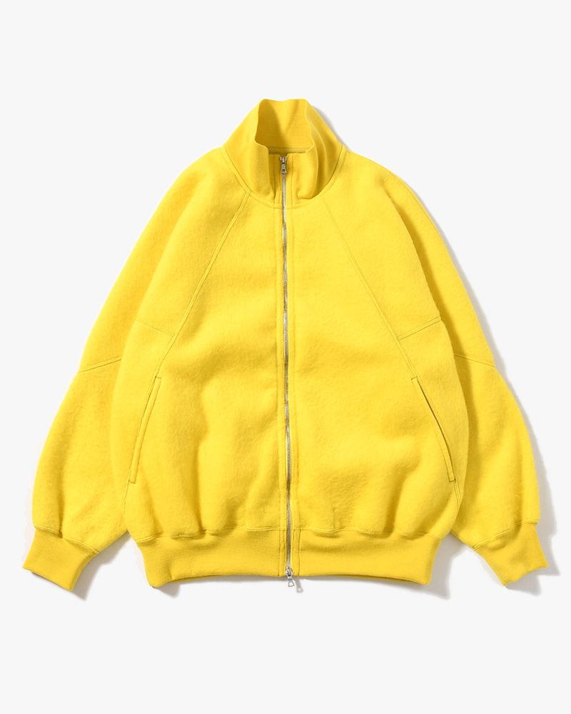 Pe/Alpaca Fleece Track Jacket -Yellow-