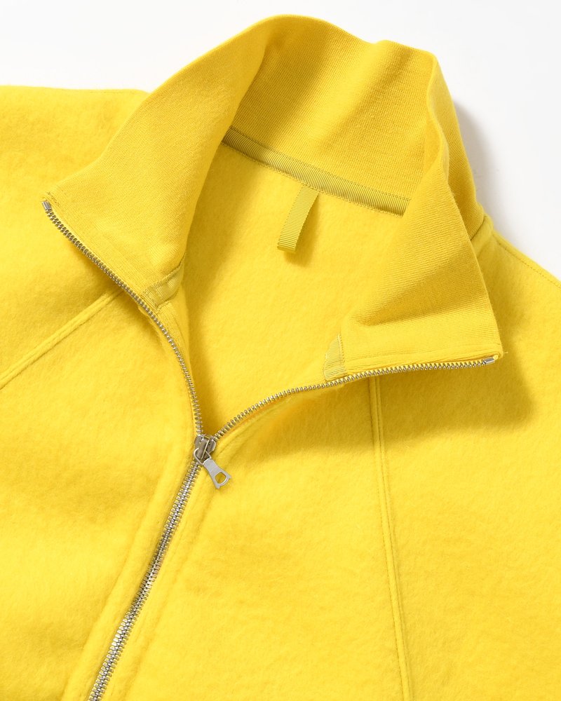 Pe/Alpaca Fleece Track Jacket -Yellow-