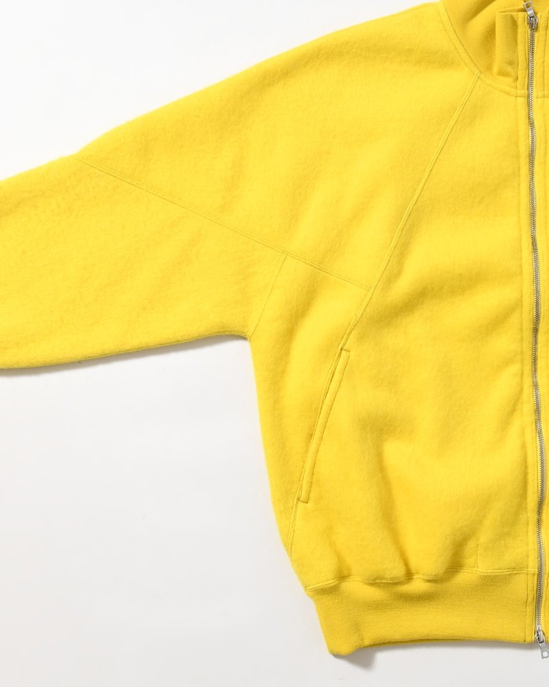 Pe/Alpaca Fleece Track Jacket -Yellow-