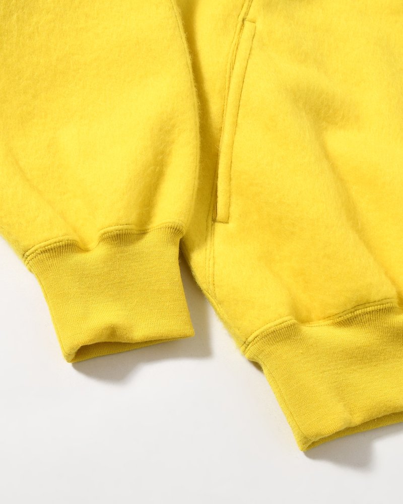 Pe/Alpaca Fleece Track Jacket -Yellow-