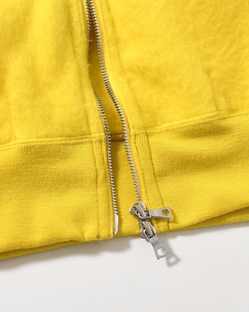 Pe/Alpaca Fleece Track Jacket -Yellow-