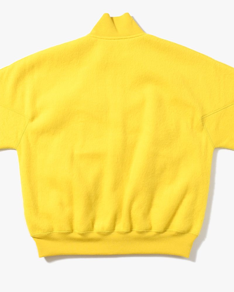 Pe/Alpaca Fleece Track Jacket -Yellow-