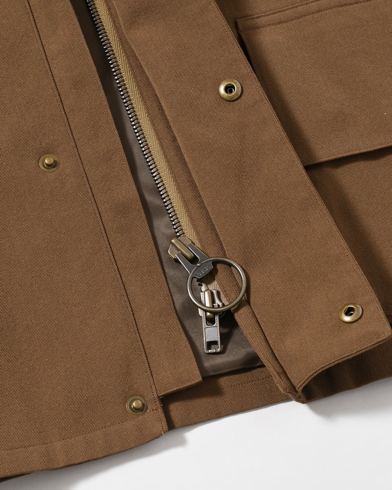 Wool Gabardine Rider's Jacket -KhakiBeige-