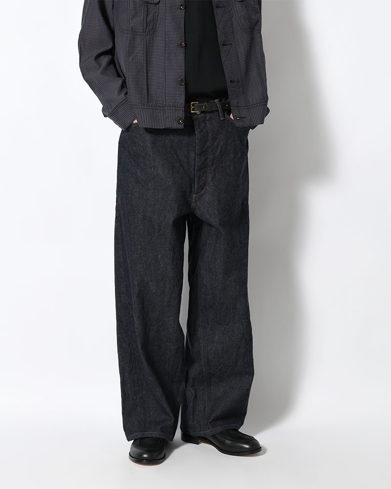 12.9oz Denim Bias Pants -Indigo-