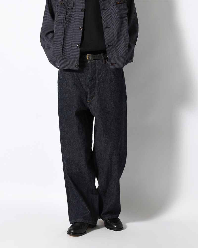 12.9oz Denim Bias Pants -Indigo-
