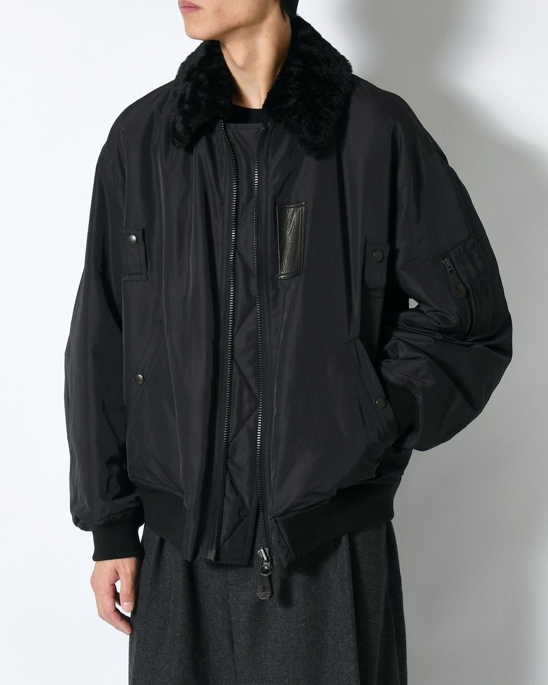 Poly-Silk Twill Modified MA1 -Black-