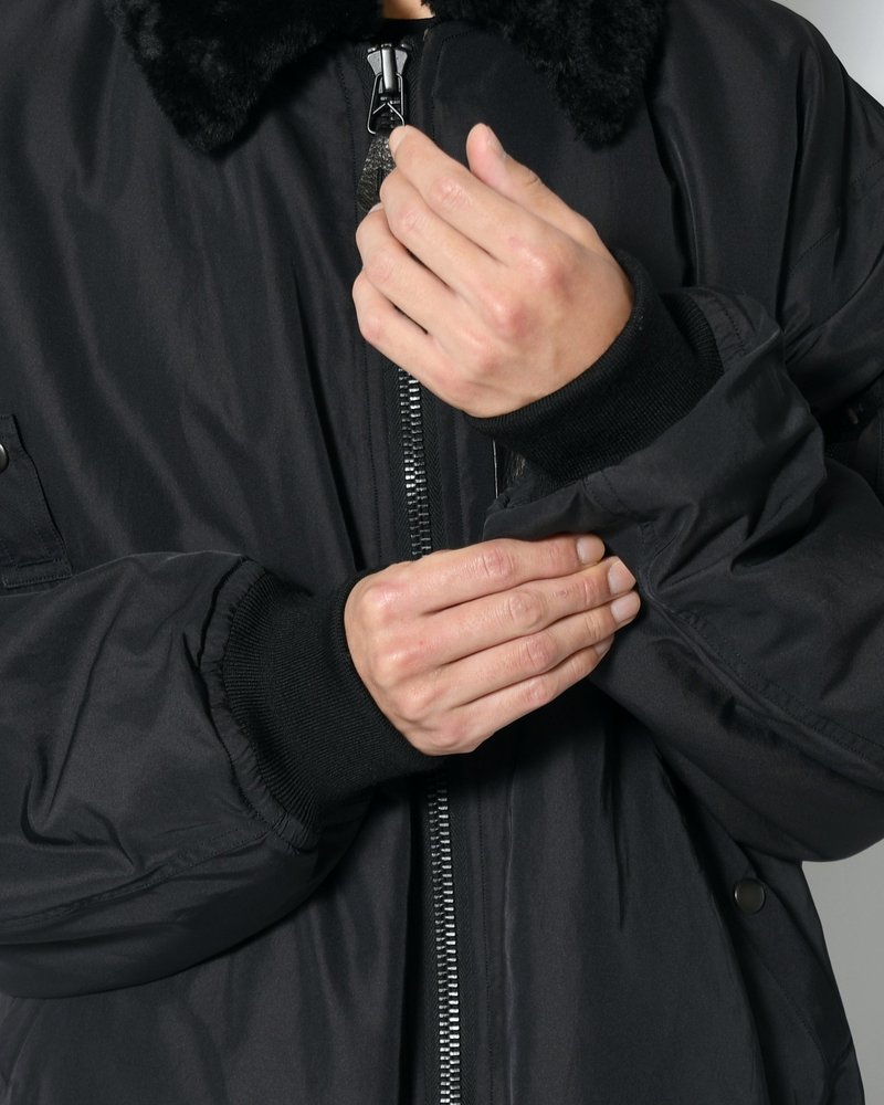 Poly-Silk Twill Modified MA1 -Black-