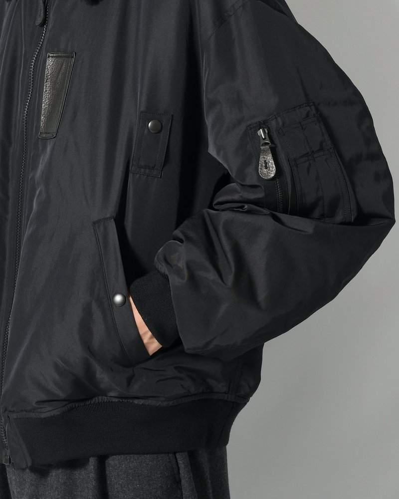 Poly-Silk Twill Modified MA1 -Black-