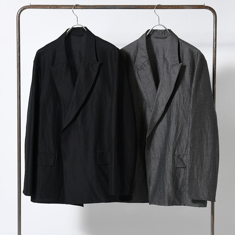 Silk-Wo-Co Peaked Lapel Cardigan Jacket -2.COLOR-