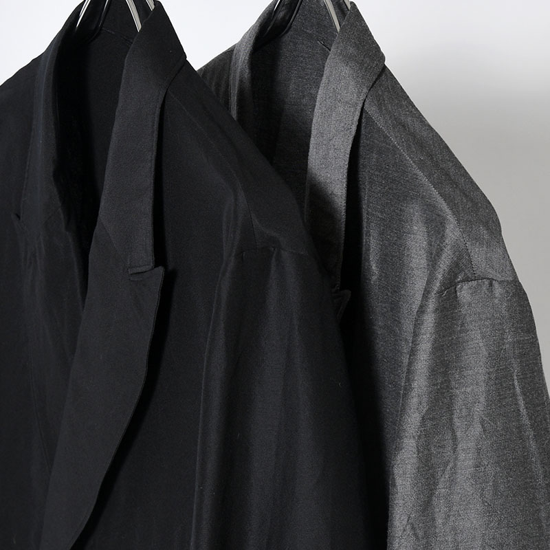 Silk-Wo-Co Peaked Lapel Cardigan Jacket -2.COLOR-