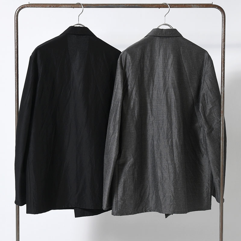 Silk-Wo-Co Peaked Lapel Cardigan Jacket -2.COLOR-