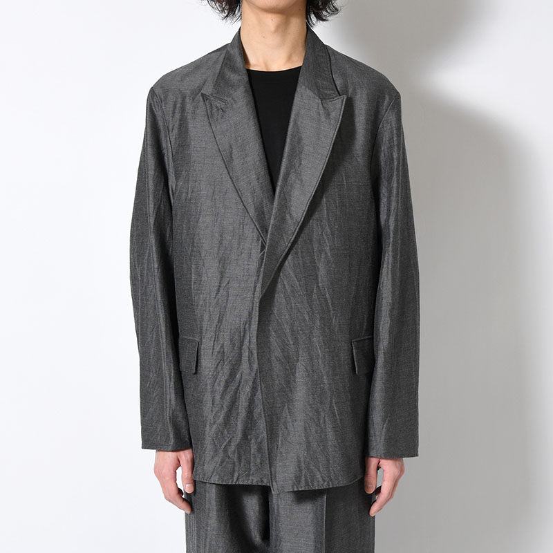 Silk-Wo-Co Peaked Lapel Cardigan Jacket -2.COLOR-