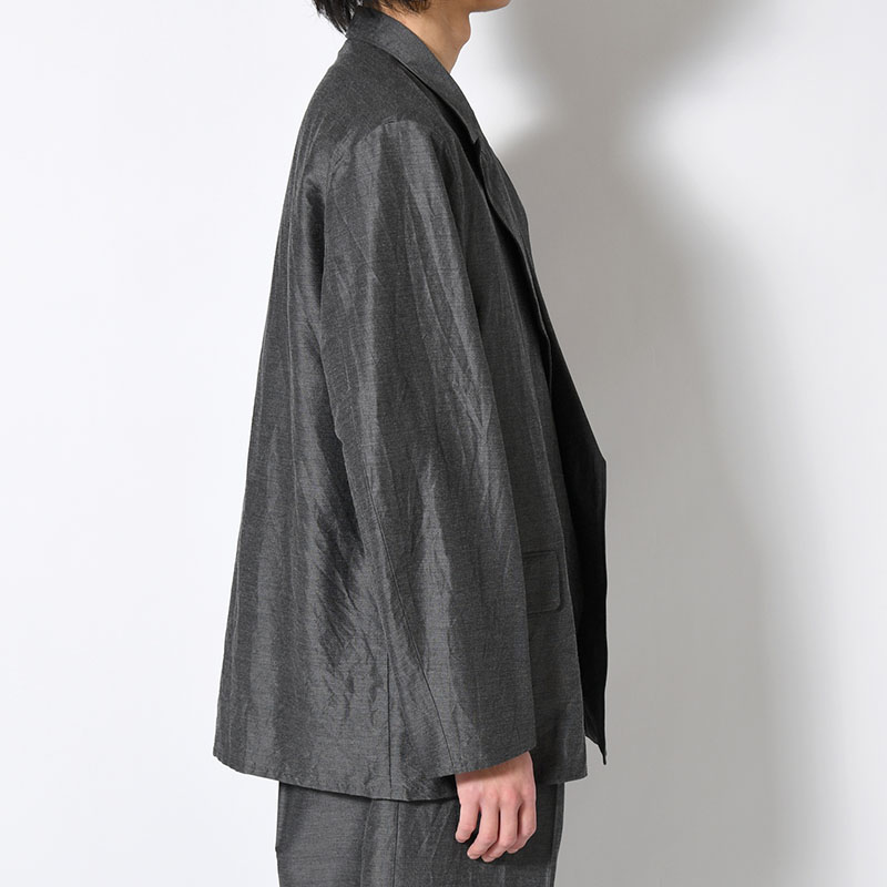 Silk-Wo-Co Peaked Lapel Cardigan Jacket -2.COLOR-