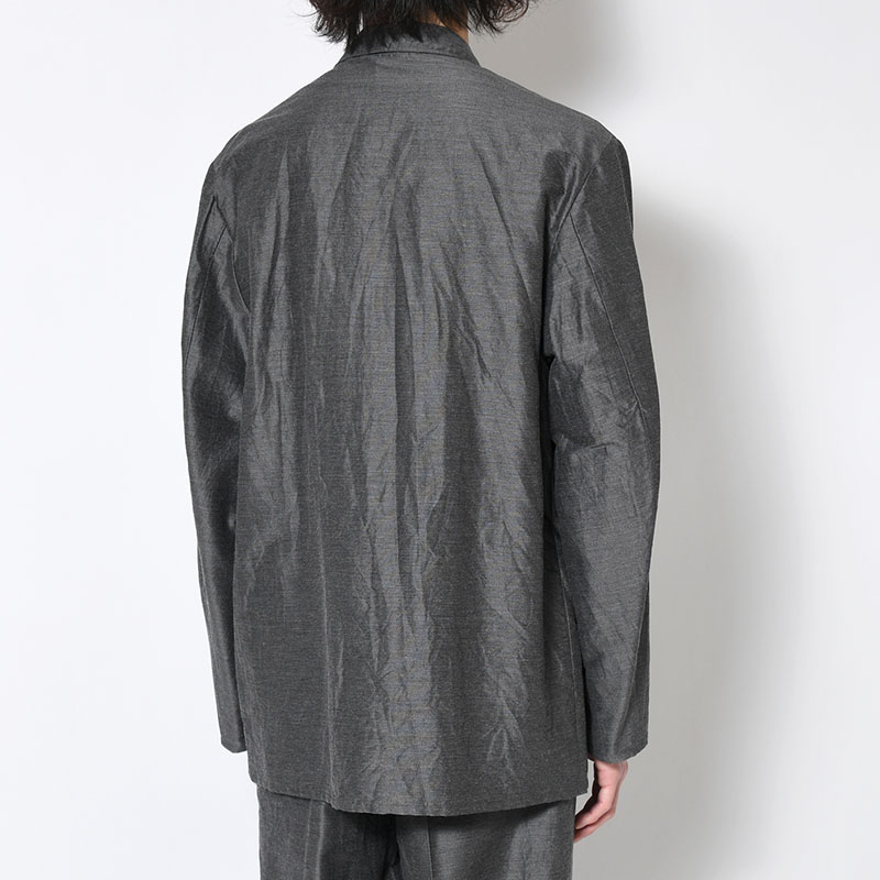 Silk-Wo-Co Peaked Lapel Cardigan Jacket -2.COLOR-