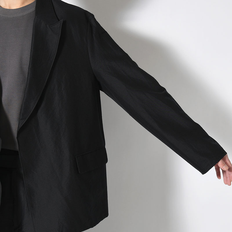 Silk-Wo-Co Peaked Lapel Cardigan Jacket -2.COLOR-