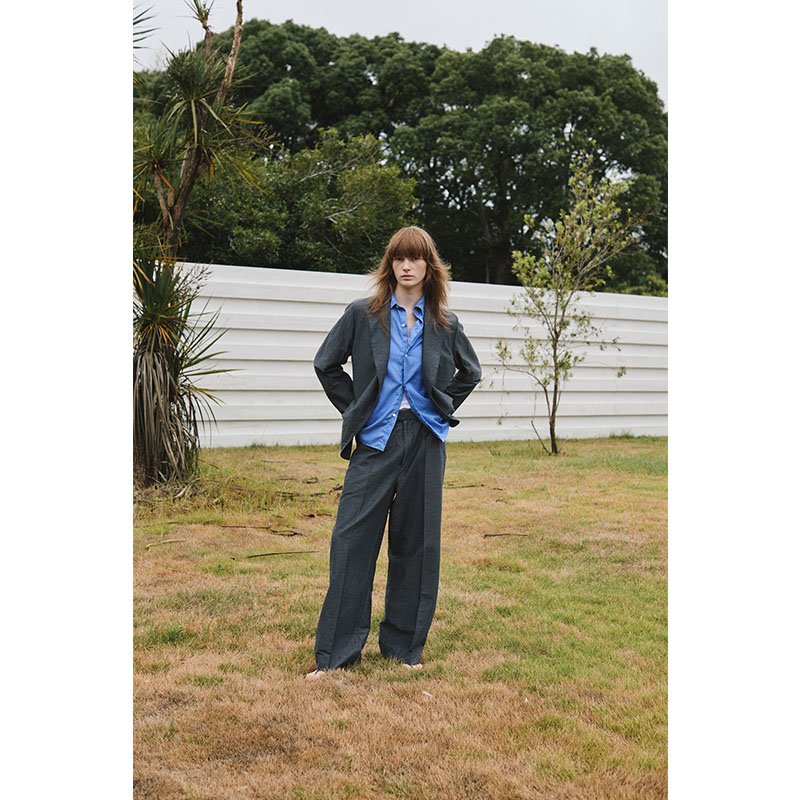 Silk-Wo-Co Peaked Lapel Cardigan Jacket -2.COLOR-