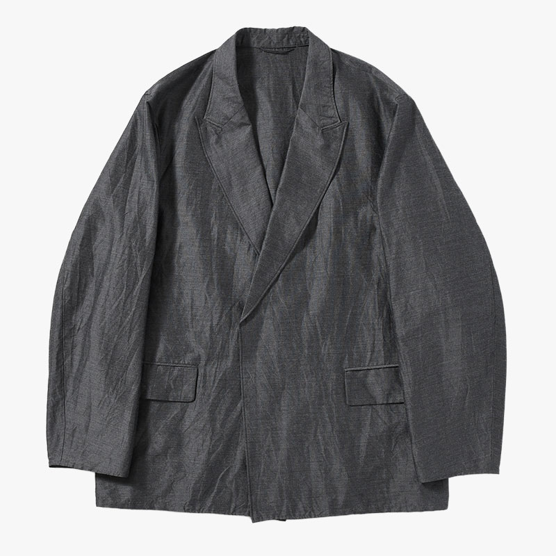 Silk-Wo-Co Peaked Lapel Cardigan Jacket -2.COLOR-