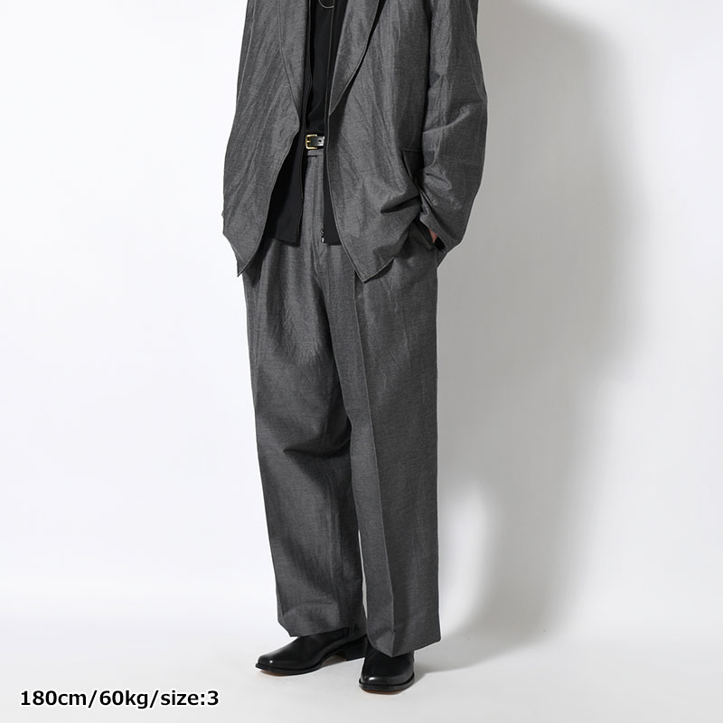 Silk-Wo-Co Two-tuck Slacks -2.COLOR-