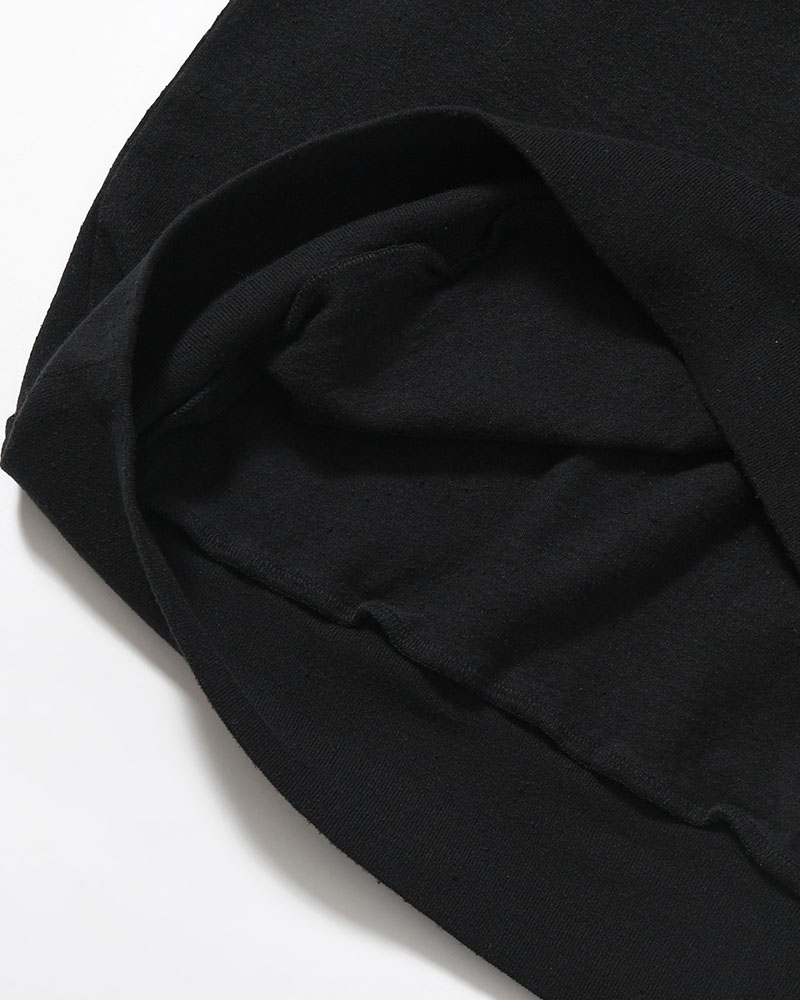 Co/Silk Nep Skipper Cropped Sleeve -Black-