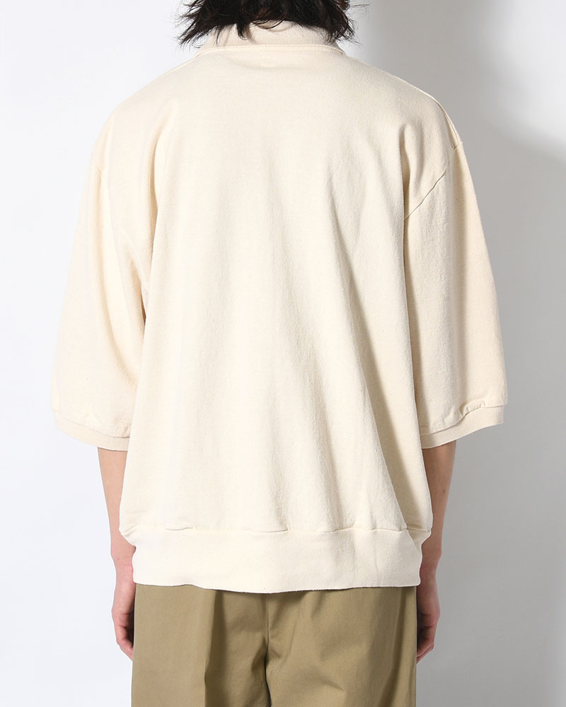 Co/Silk Nep Skipper Cropped Sleeve -Ivory-