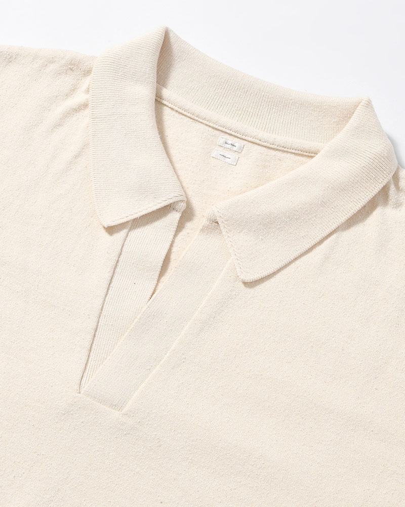 Co/Silk Nep Skipper Cropped Sleeve -Ivory-