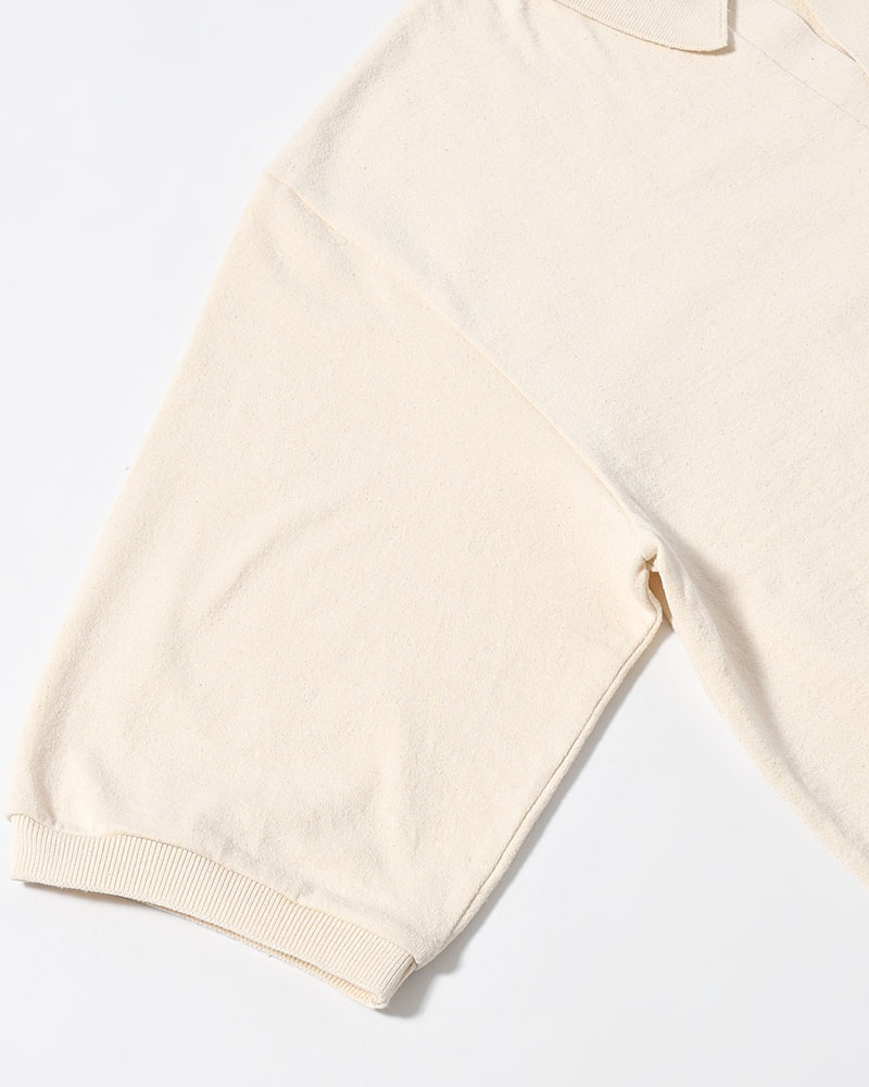 Co/Silk Nep Skipper Cropped Sleeve -Ivory-