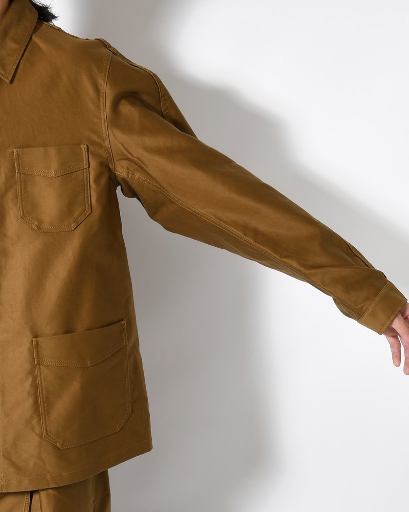 "Quadrupedalism" Vest de travail -KHAKI BROWN-