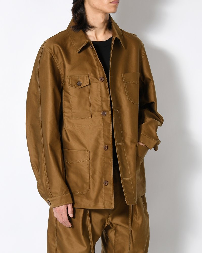 "Quadrupedalism" Vest de travail -KHAKI BROWN-