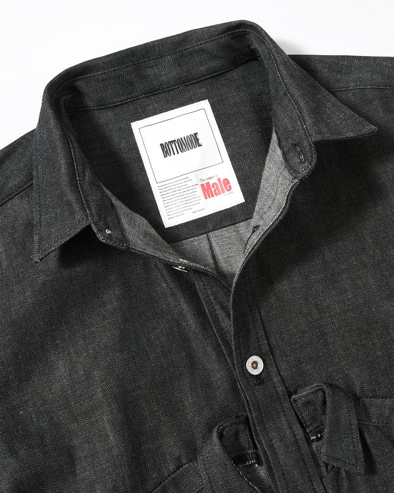 Marsupial "Kangaroo" Denim chemise -BLACK-