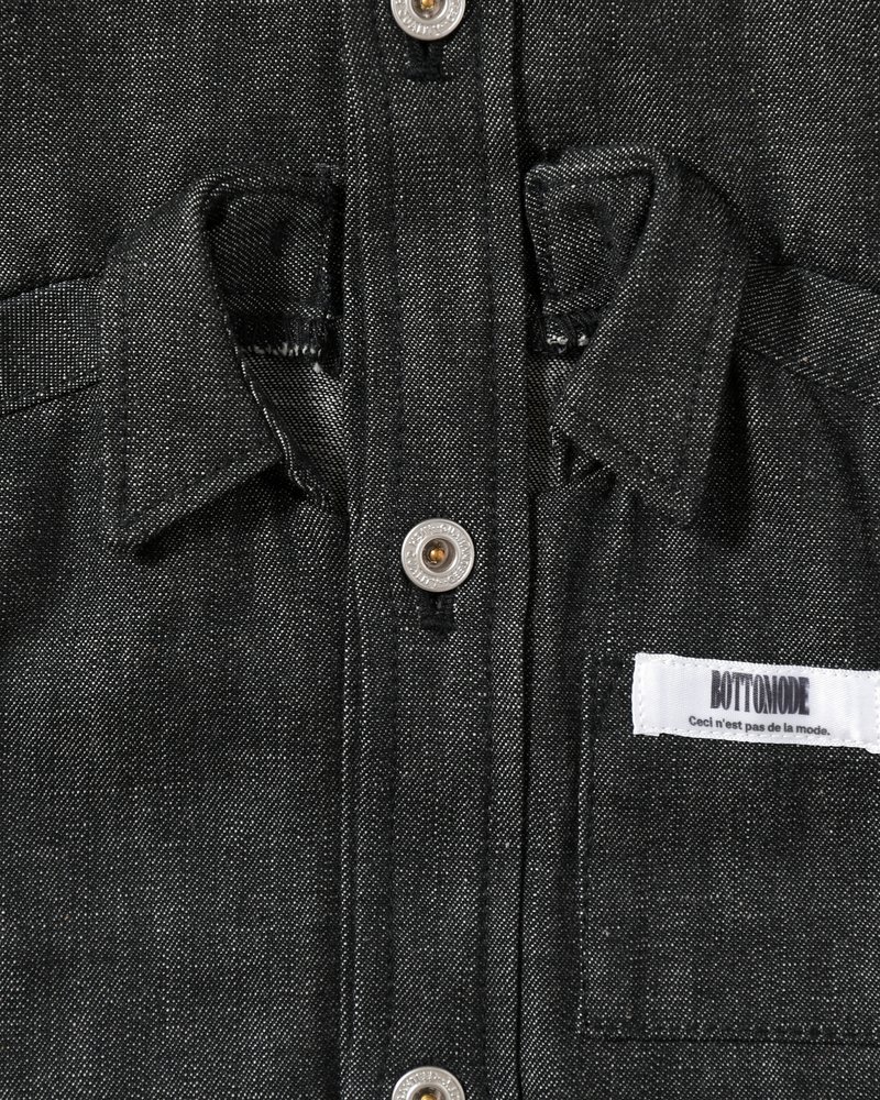 Marsupial "Kangaroo" Denim chemise -BLACK-