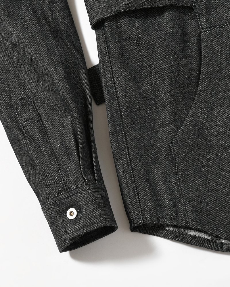 Marsupial "Kangaroo" Denim chemise -BLACK-