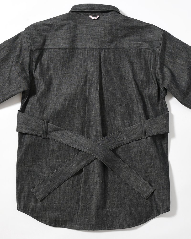 Marsupial "Kangaroo" Denim chemise -BLACK-