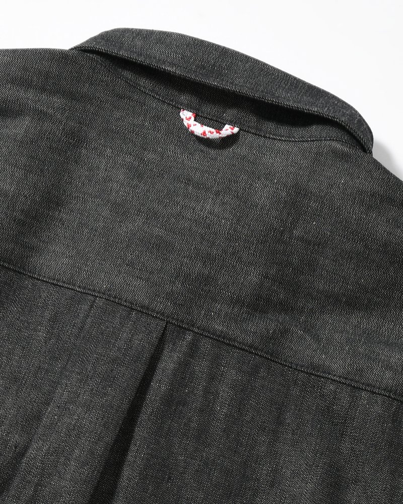 Marsupial "Kangaroo" Denim chemise -BLACK-