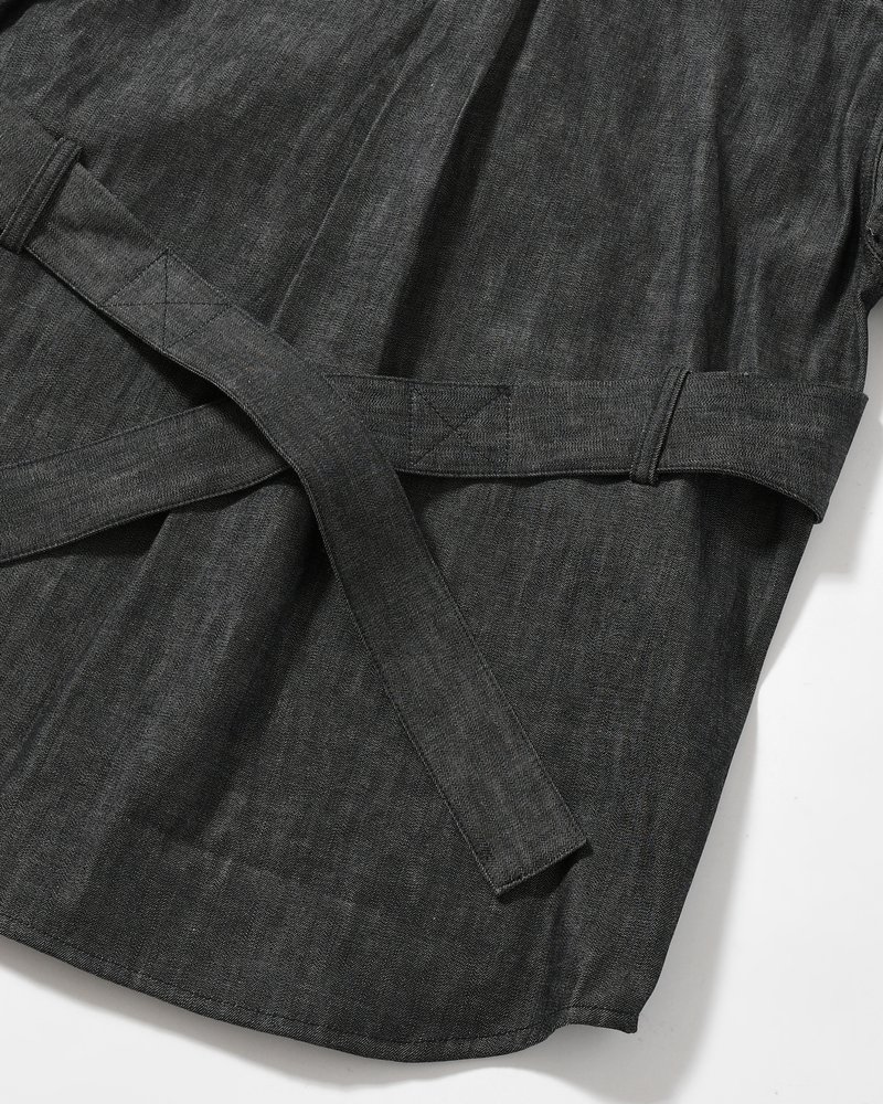 Marsupial "Kangaroo" Denim chemise -BLACK-