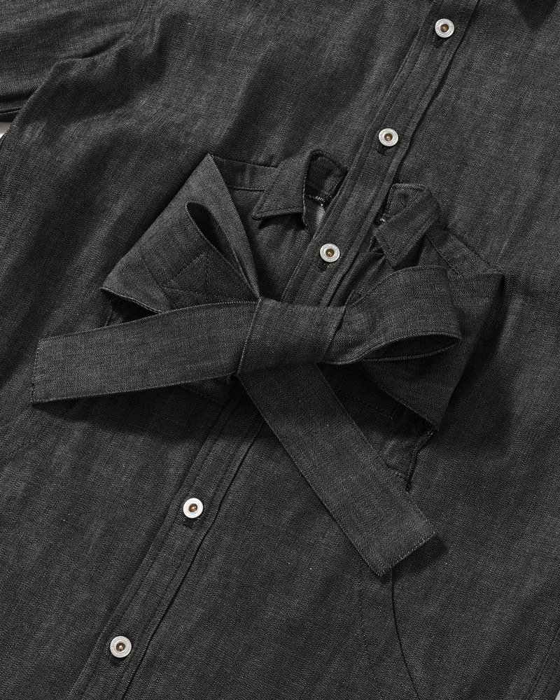 Marsupial "Kangaroo" Denim chemise -BLACK-