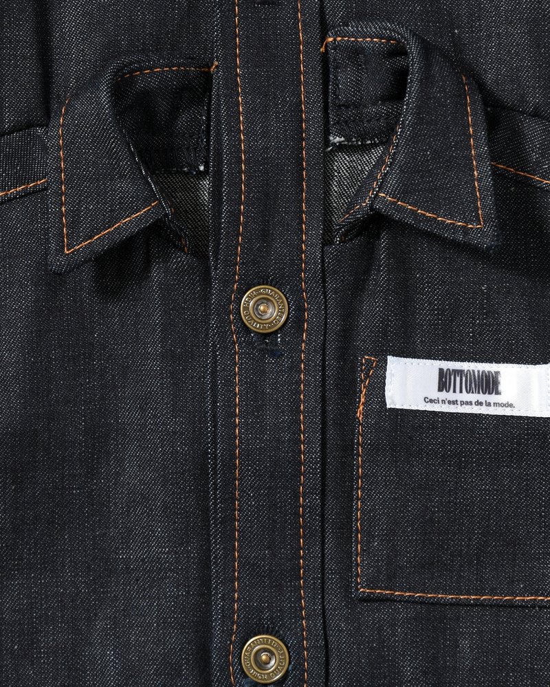 Marsupial "Kangaroo" Denim chemise -INDIGO-