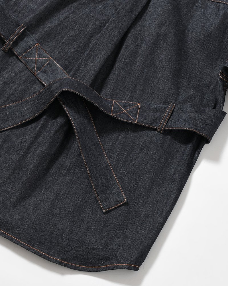 Marsupial "Kangaroo" Denim chemise -INDIGO-