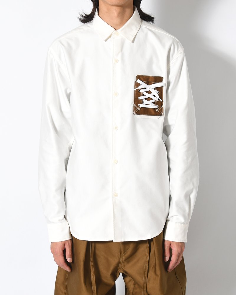 Mimicry "Shoes Pocket" shemise -BROWN(POCKET)-