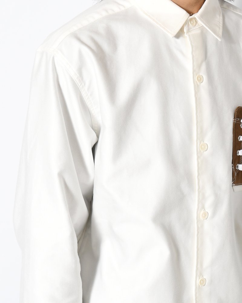 Mimicry "Shoes Pocket" shemise -BROWN(POCKET)-
