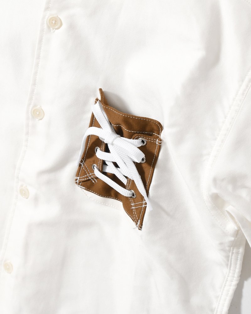 Mimicry "Shoes Pocket" shemise -BROWN(POCKET)-