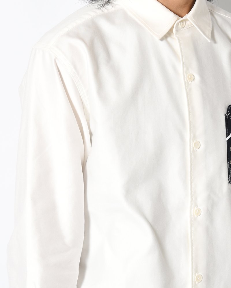 Mimicry "Shoes Pocket" shemise -NAVY(POCKET)-