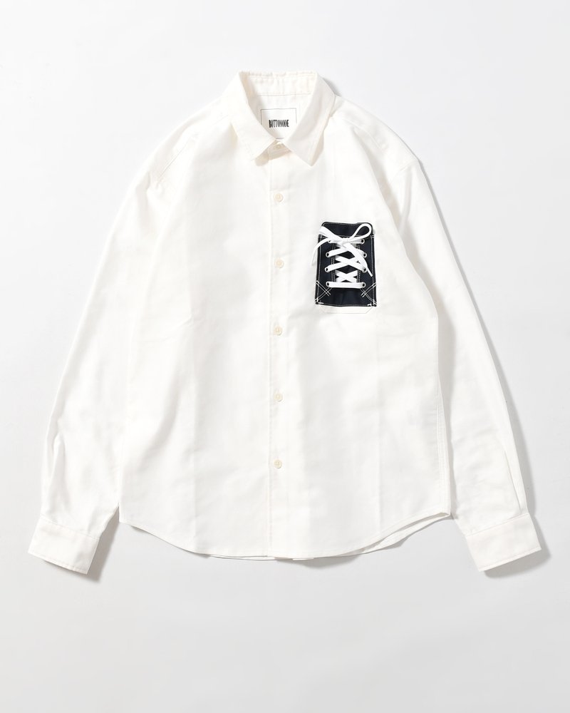 Mimicry "Shoes Pocket" shemise -NAVY(POCKET)-