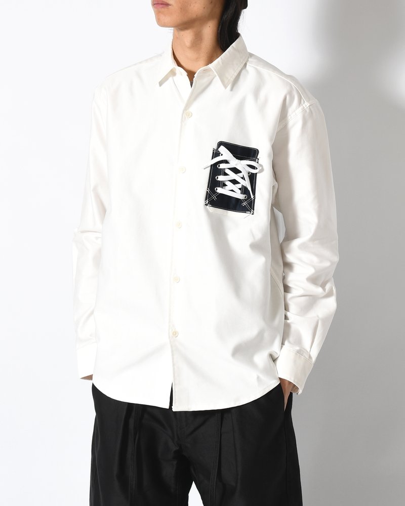 Mimicry "Shoes Pocket" shemise -NAVY(POCKET)-