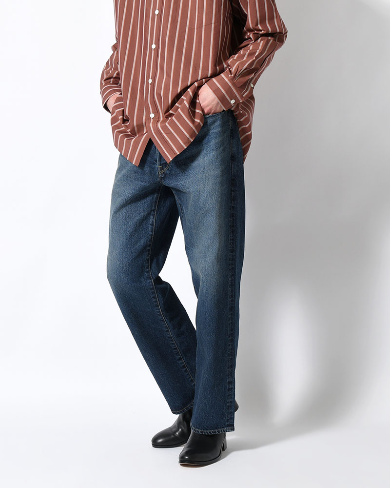 13.5oz Denim Pants Narrow -USED Indigo-