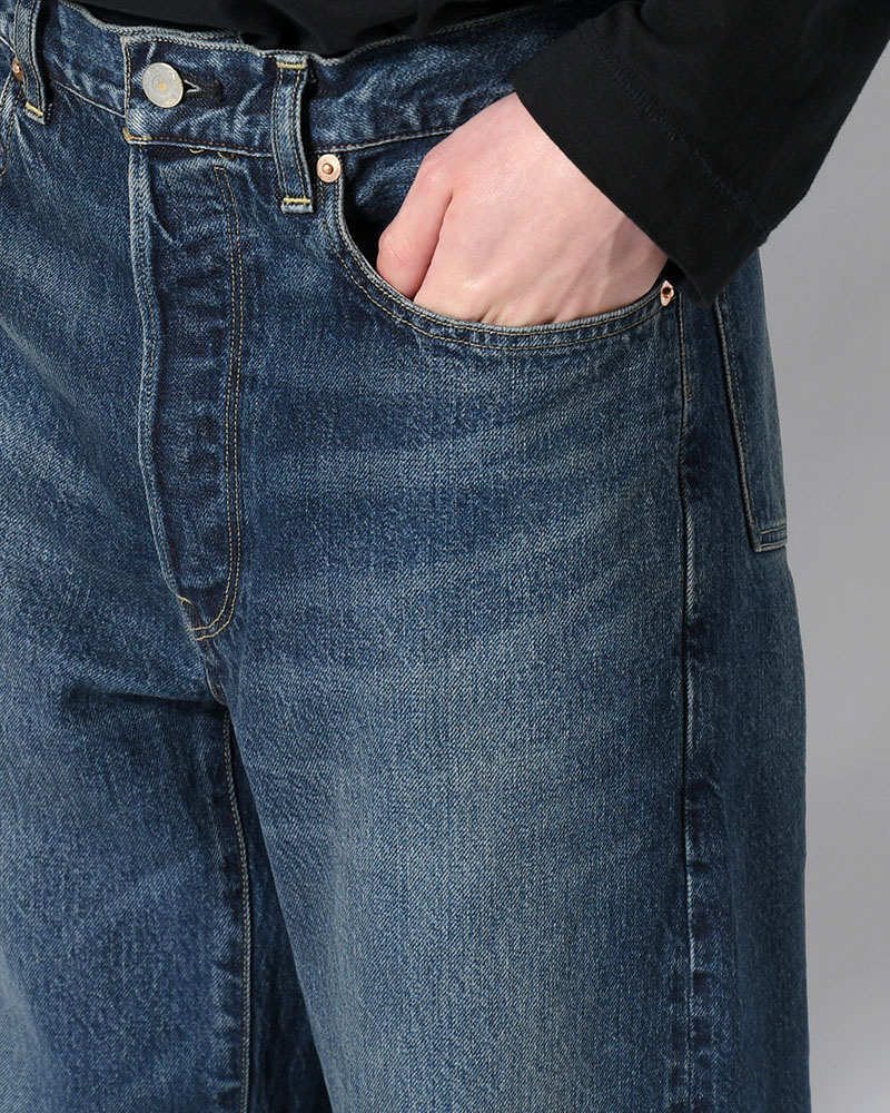 13.5oz Denim Pants Narrow -USED Indigo-