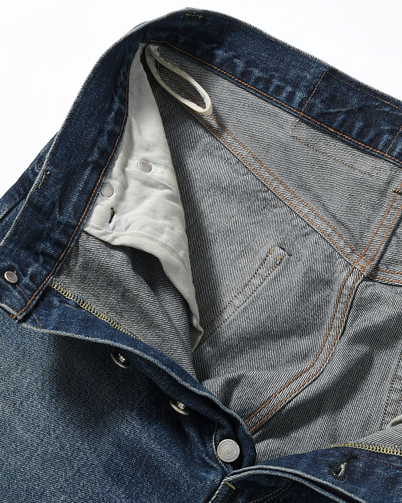 13.5oz Denim Pants Narrow -USED Indigo-