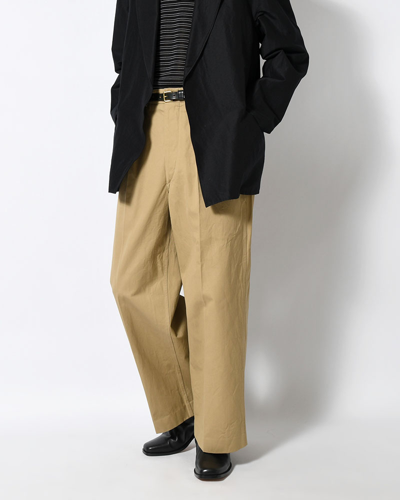 52 Wide Chino Pants -Beige-