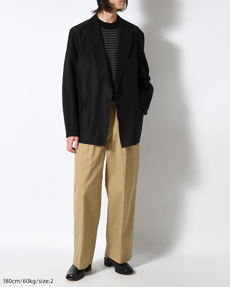 52 Wide Chino Pants -Beige-