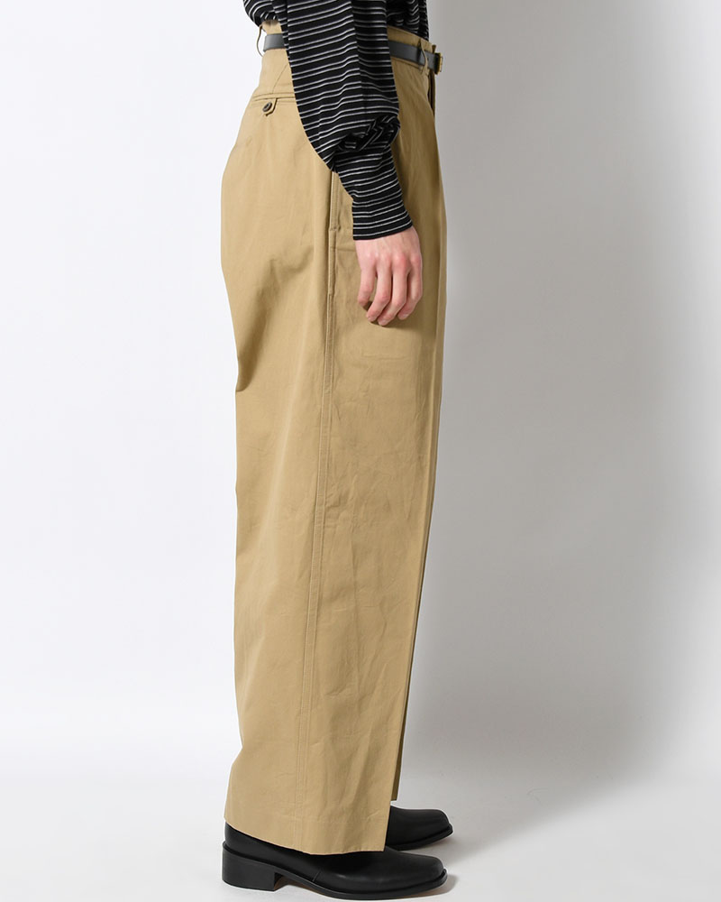 52 Wide Chino Pants -Beige-