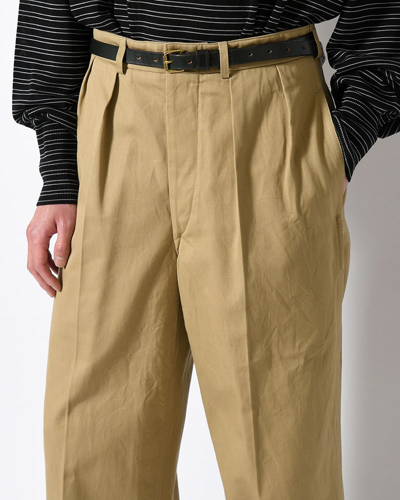 52 Wide Chino Pants -Beige-
